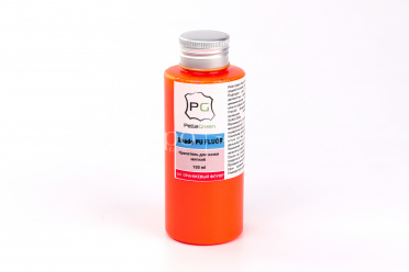 Краска для кожи Shade PU FLUOR покрывная полиуретановая цвет оранжевый флуор, объем 100мл